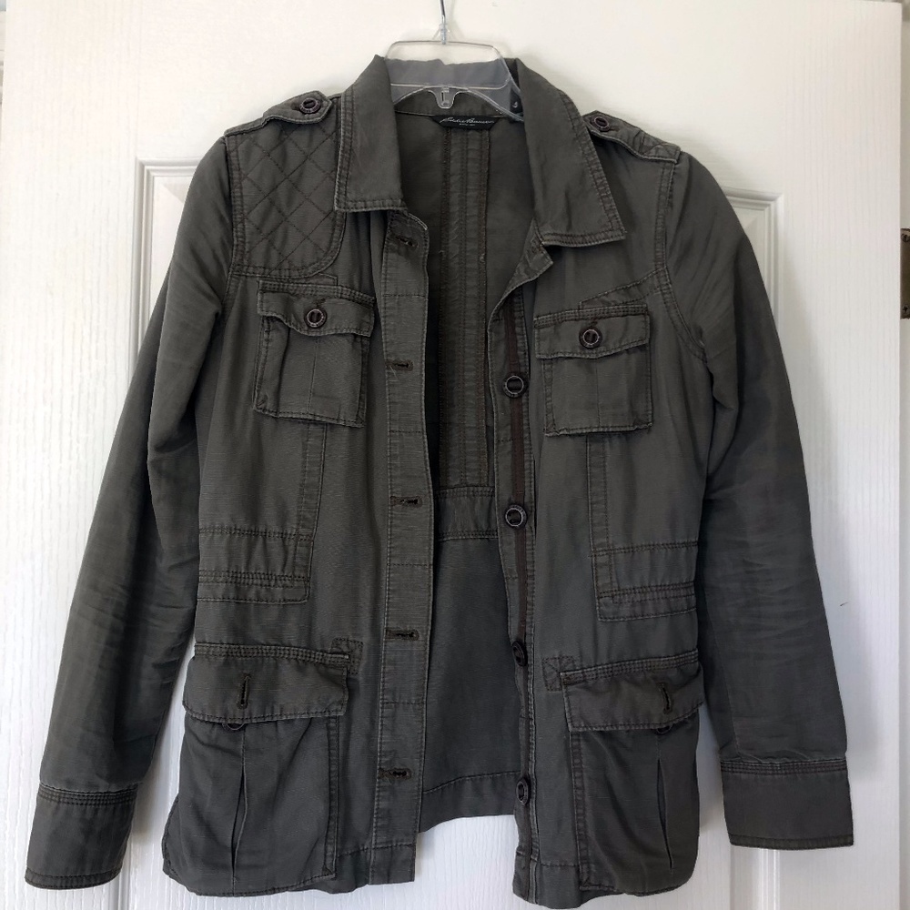 Eddie Bauer Green Utility Jacket